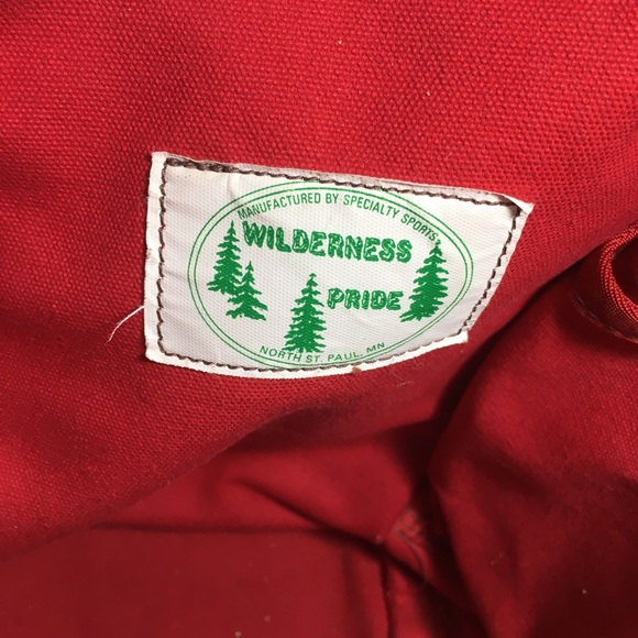 Wilderness Pride Red Tote Bag Purse Cotton Shopping Shopper Handbag Shoulder - Picture 8 of 11